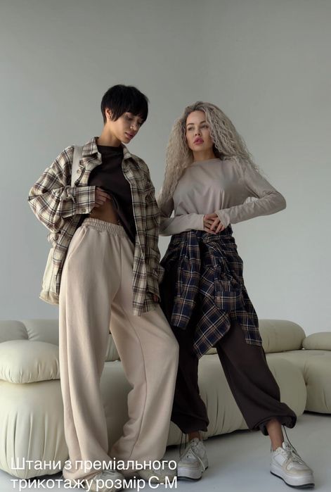 Стильна жіноча сорочка oversize в клітинку