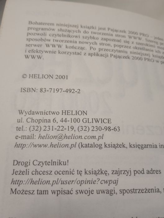 Pajączek 2000Pro. Piotr Rajca