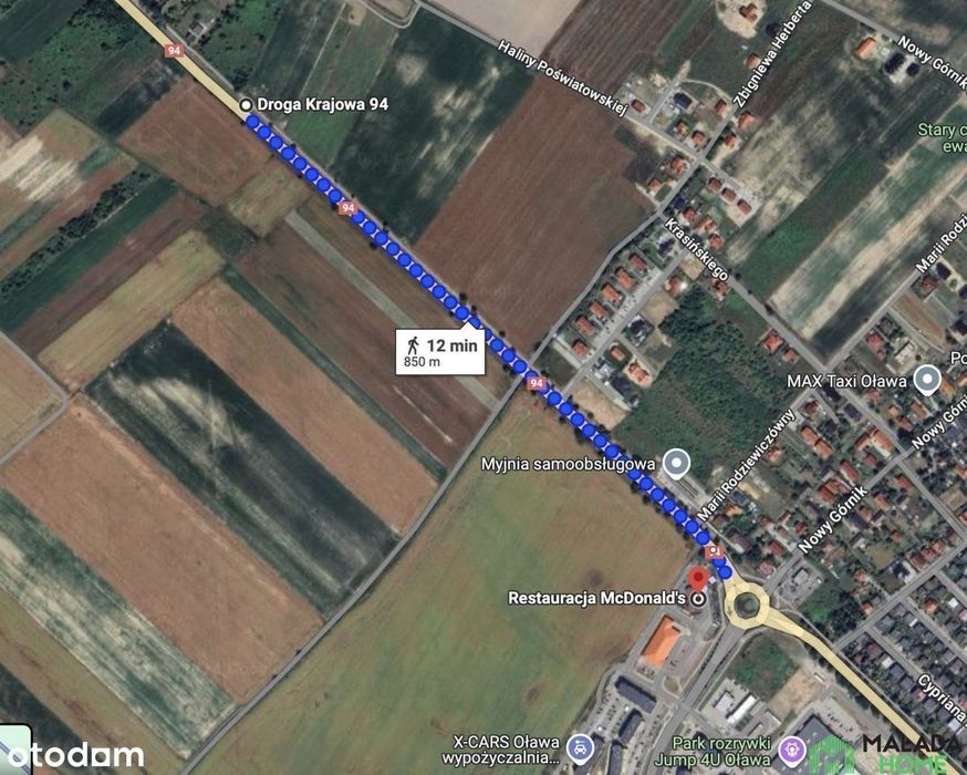 Działka budowlana niedaleko MacDonalda