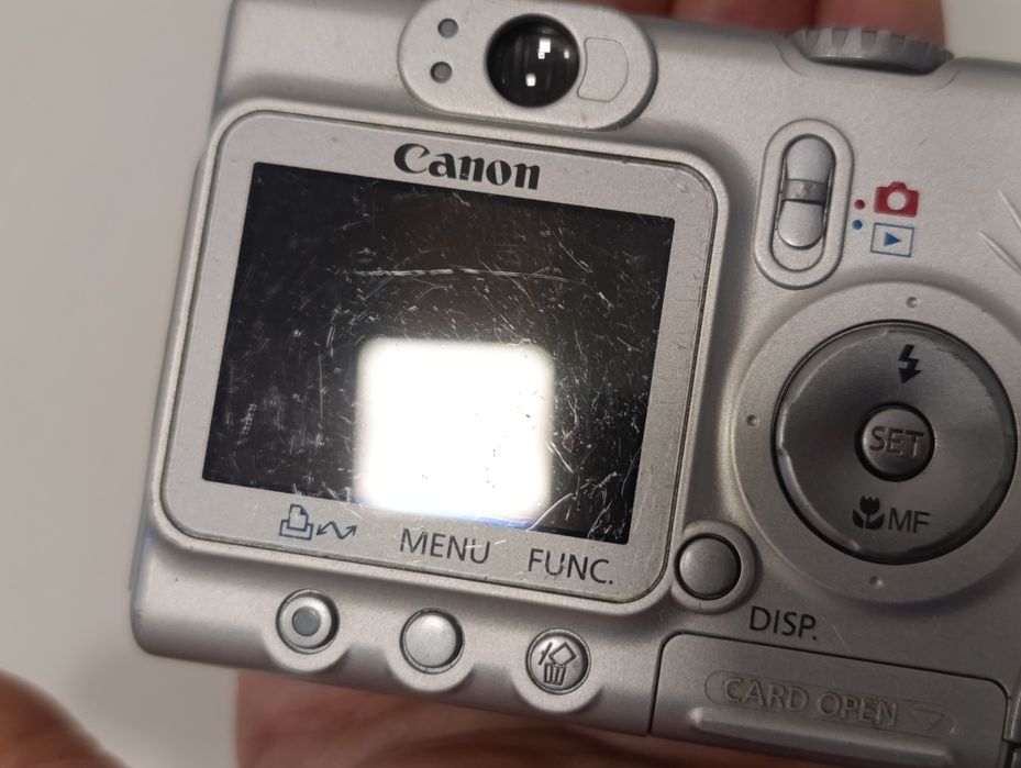 Aparat cyfrowy CANON A520 PowerShot vintage WIZJER MANUAL y2k 4mpx CCD