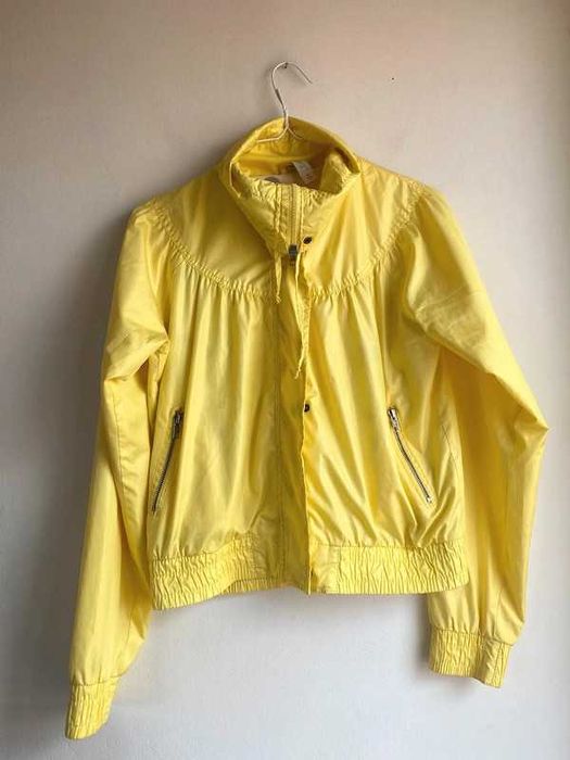 Żółta kurtka wiatrówka bez kaptura Denim co M/L 38/40