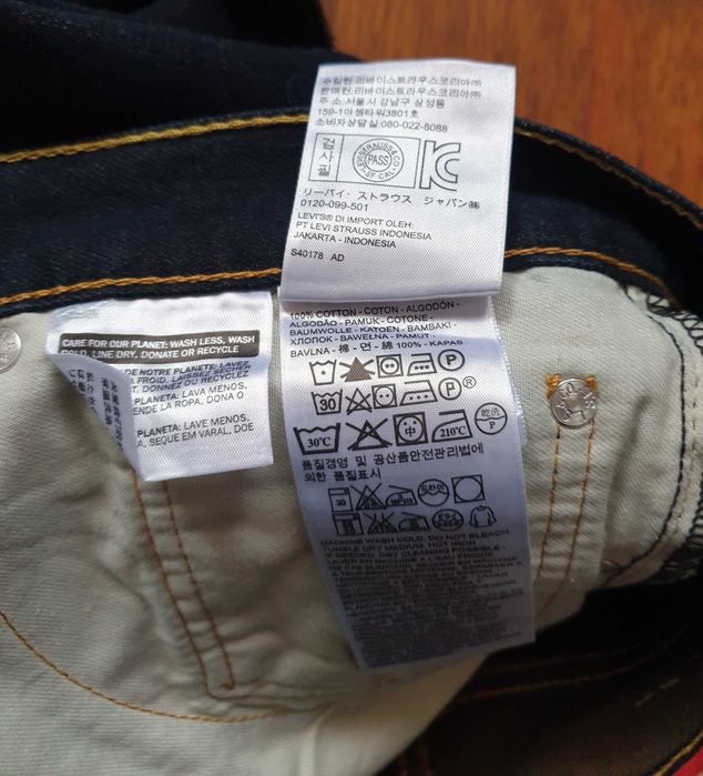 Шорти Levis 511 W33 (оригінал, не відрізані джинси)