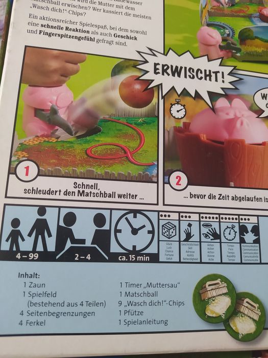 Gra planszowa Sau-Bande po niemiecku + tłumaczenie PL prosiaki