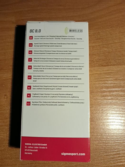 Sigma licznik rowerowy BC 8 wireless