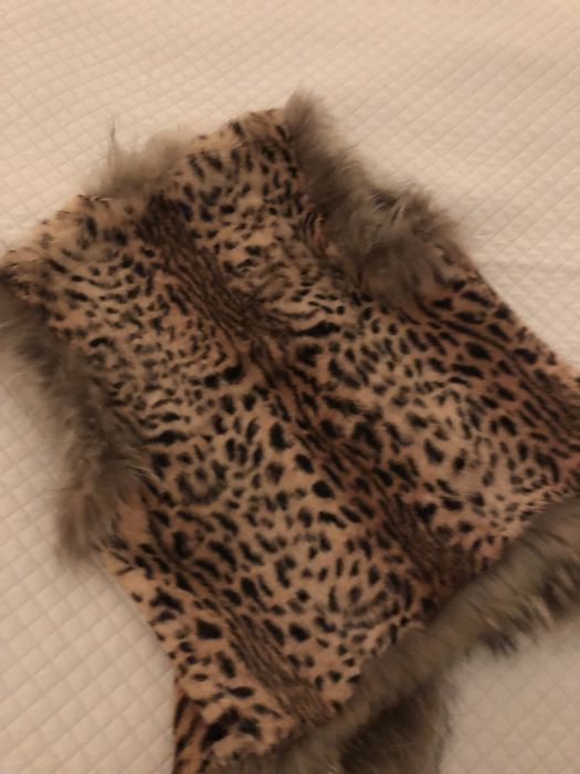 Colete/gilet em pele verdadeira tmn 38