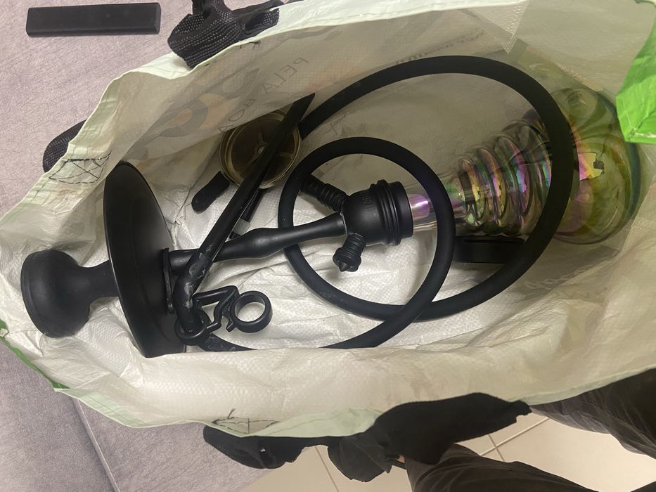 Shisha com mangueira + carvao vegetal