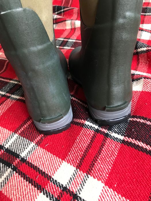 Сапоги резиновые, для рыбалки, Town & Country Neoprene Wellington Boot Green Unisex, унисекс