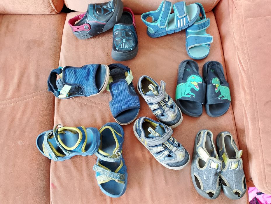 7 par sandałki rozm 26-27 crocs, Nike, h&m, adidas