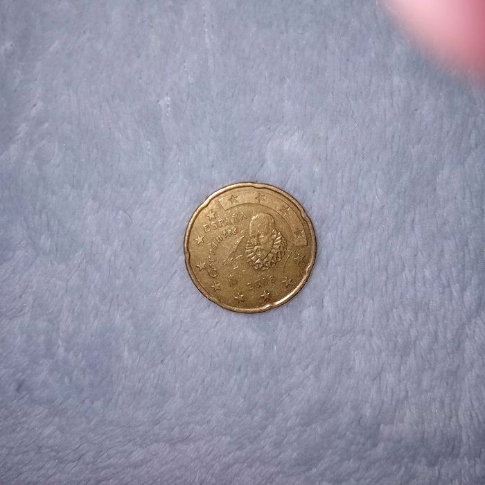 Moeda 20 Cêntimos Espanha 2006 - Mapa Antigo (Cervantes)