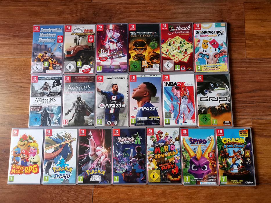 Nintendo Switch. Gry i akcesoria.Zelda Mario Pokemony Fifa