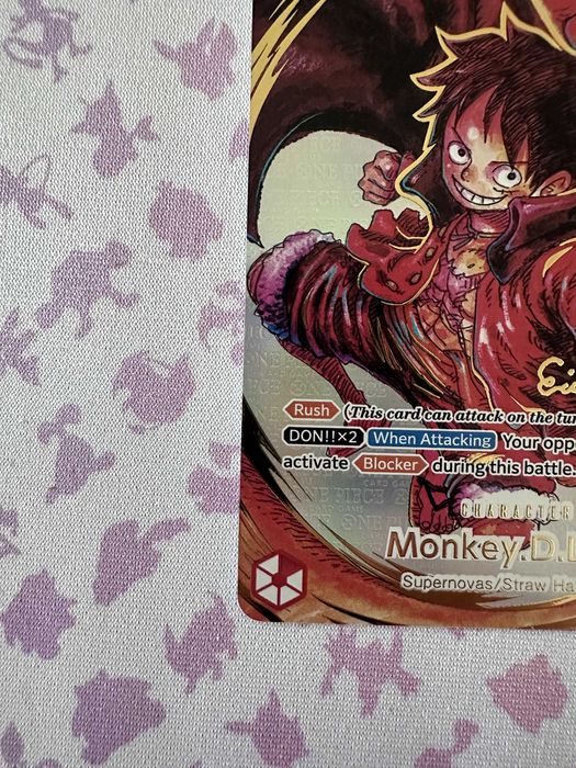 Original Monkey D. Luffy SR (Super Rare) card from the One Piece