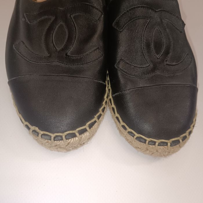 Chanel кожаные эспадрильи