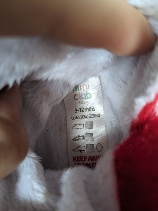 Kapcie Mikołaje 9-12 miesięcy Mini Club