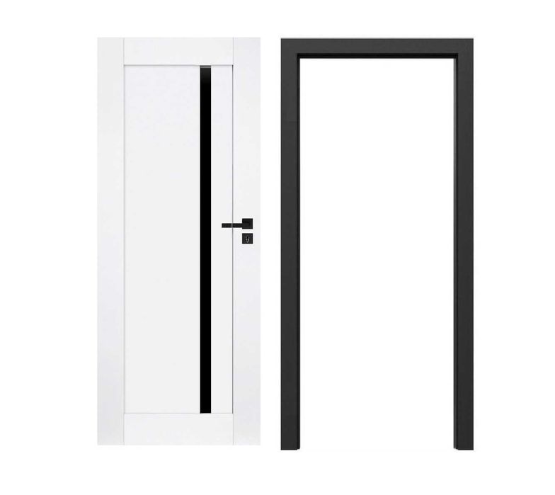 Ramowe Drzwi WinDoor SUZANO szyba mleczna SZYBKA DOSTAWA producent