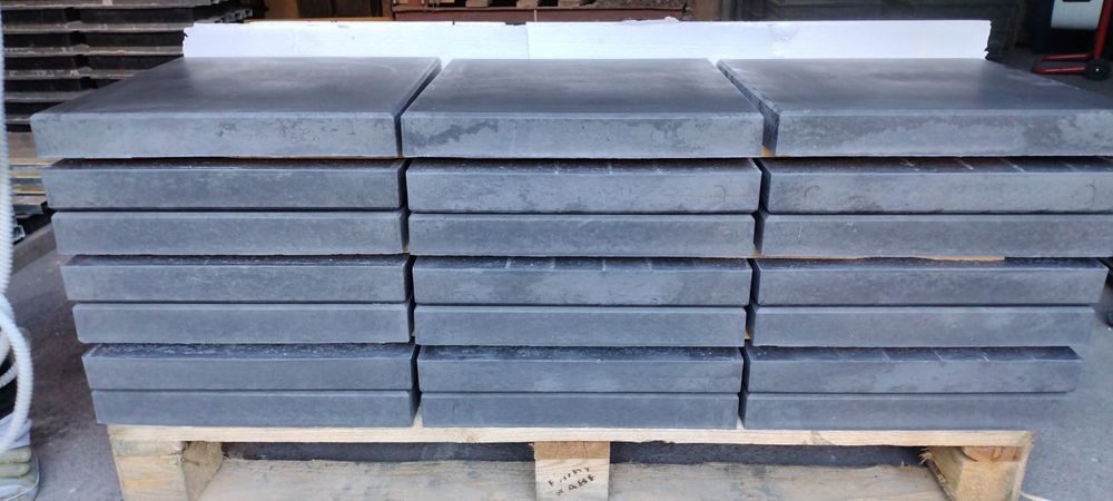 Płytki chodnikowe gładkie kolor grafitowy