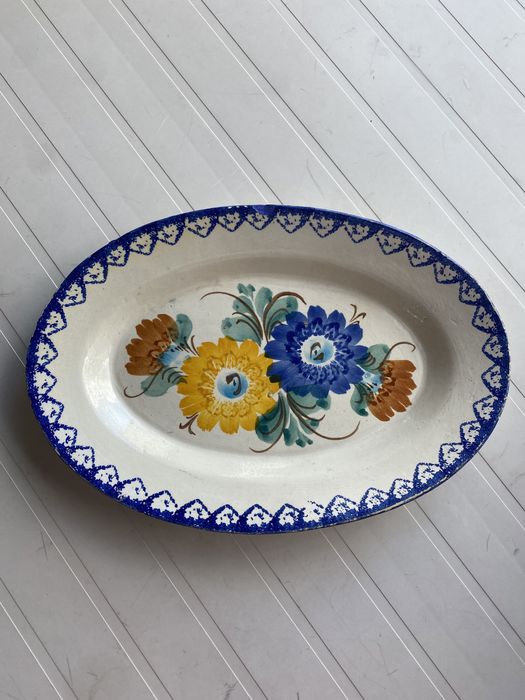 Travessa antiga pintada