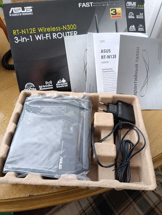 Роутер ASUS RT-N12E, стан нового