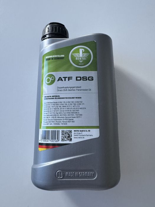 Масло для АКПП з подвійним зчепленням ATF DSG REKTOL (1 L)