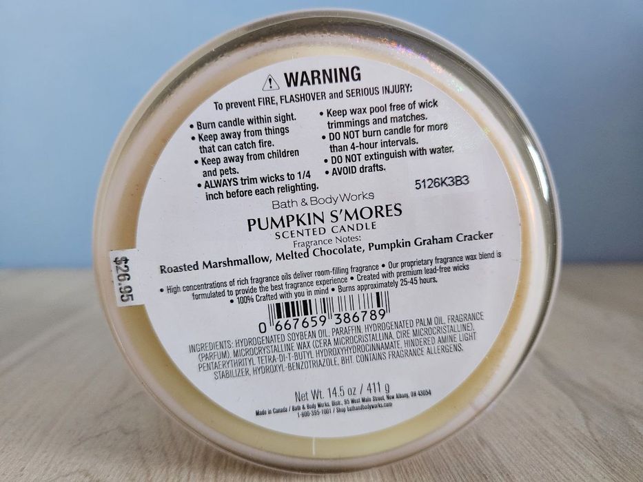 Ароматична свічка Bath and Body Works Pumpkin S'mores