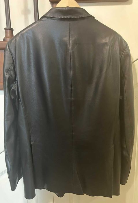 Піджак чоловічий, шкіряний (лайка), Armani, вживаний