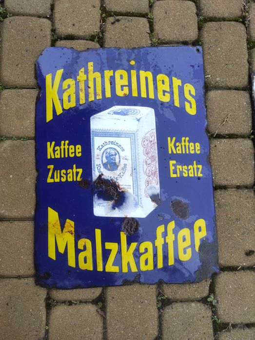 Stary szyld niemiecki Kathereiners Malzkaffee