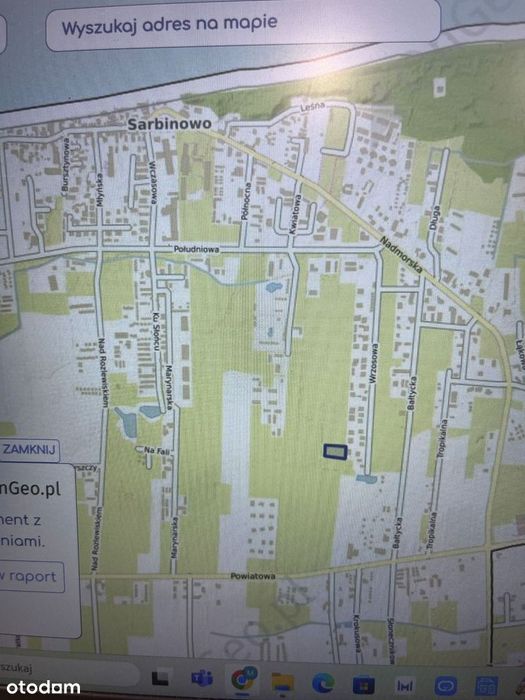 Sarbinowo gmina Mielno działka mieszkalno-usługowa - Widok 3