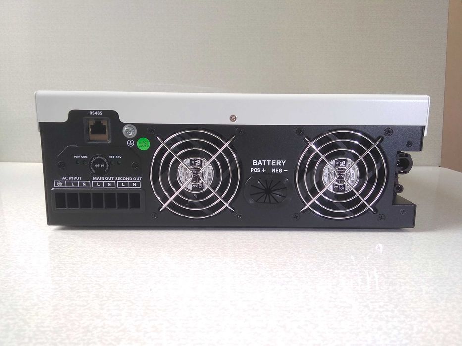 Гібридний інвертор Sandisolar 4.2kW 24V із WiFi. Dual output, заряд 80A/100А, до 5000W 27A сонячних панелей