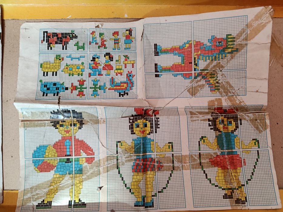 Stara gra dla dzieci mozaika 72 z prl