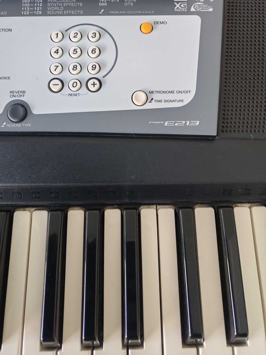 Piano/Órgão Yamaha PSR-E213 com Suporte