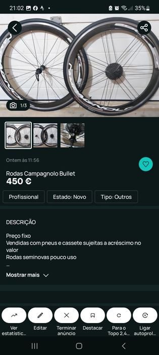 Acessórios e  peças de bicicleta