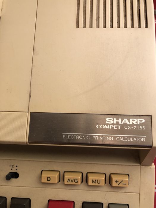 Máquina calculadora profissional Sharp Compet CS-2186