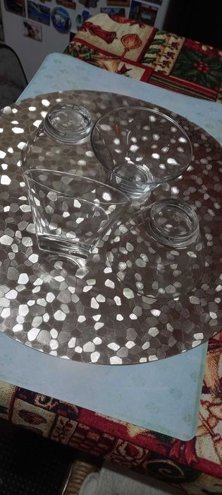 4 copos/recipientes de sobremesa - Kasa