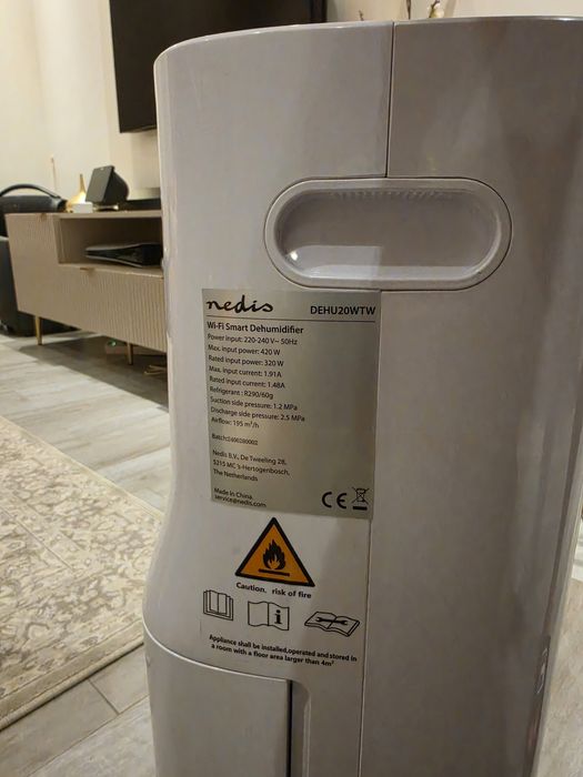 Desumidificador Nedis 20L Wi-Fi SmartLife – DEHU20WTW