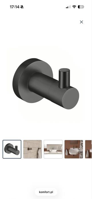 Haczyk Na Ręcznik Omnires Modern Project Grafit Szczotkowany Mp60110gr