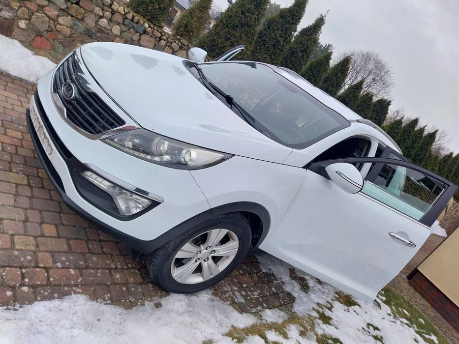 Kia Sportage biała perła, full ledy, alu, bezwypadkowy