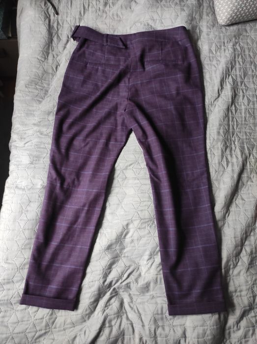 Spodnie damskie w kratę tkaninowe Tatuum Tamko rozm. 40