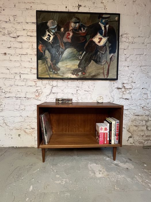 Biblioteczka szafka na winyle stolik tv prl vintage retro