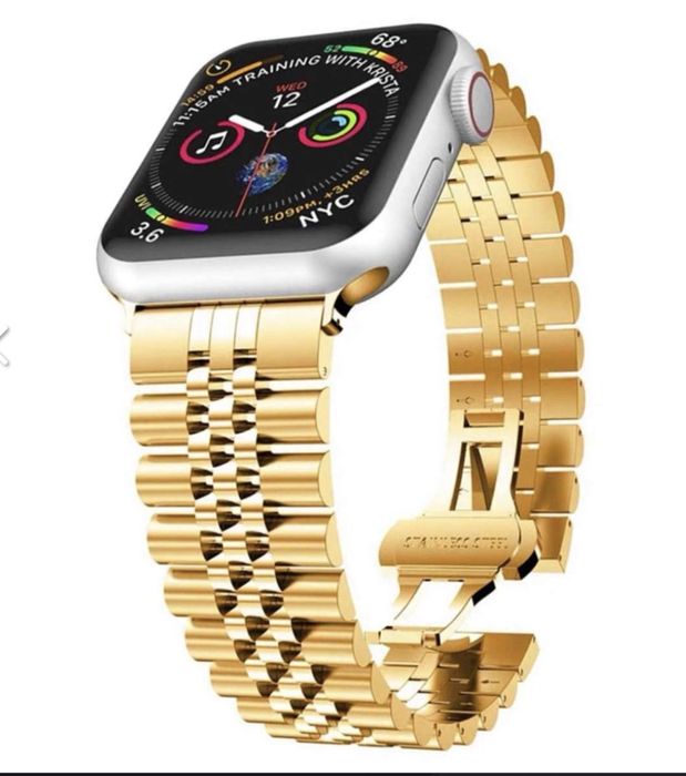 Ремінець для apple watch золотий якісний