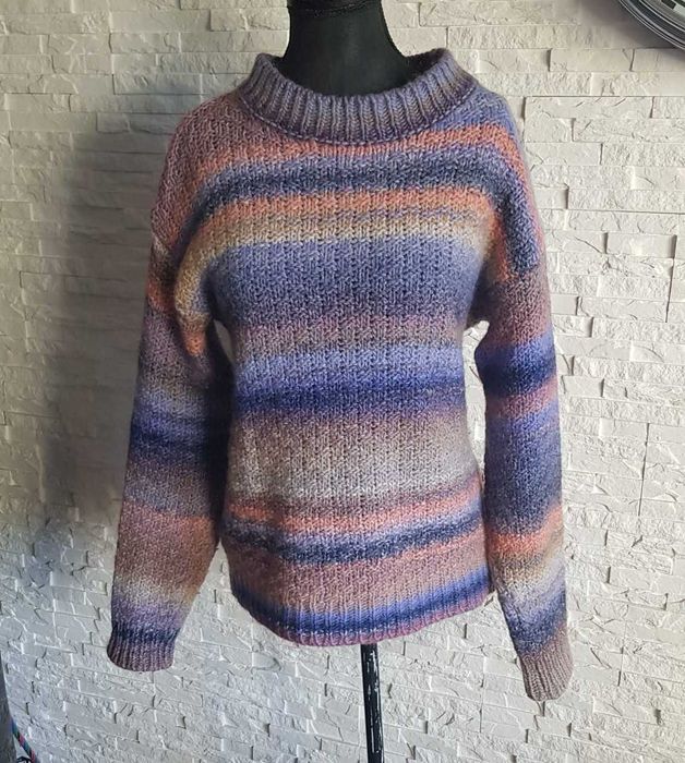Project AJ117 Copenhagen sweter z wełną wełniany ombre pastelowy skandynawski
