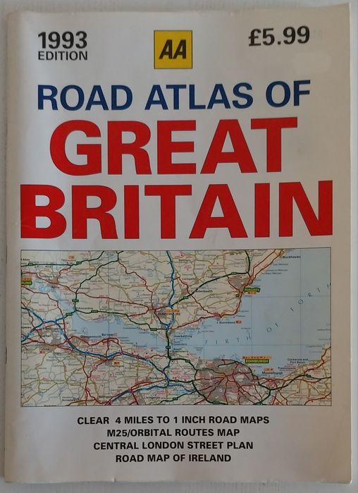 Mapas em Atlas tamanho A3 dos anos 80