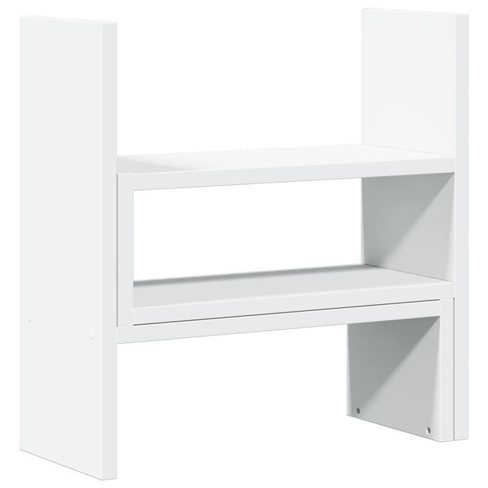 Vidaxl Organizer Na Biurko, Regulowany, Biały, 40X17X41 Cm