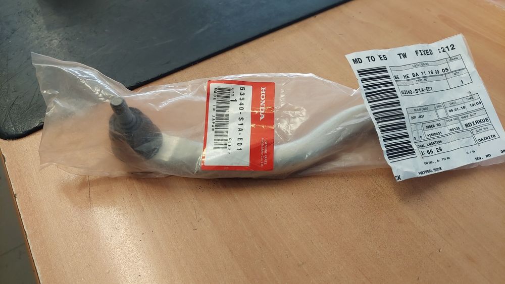 Ponteira direcao direita nova e original honda accord cg