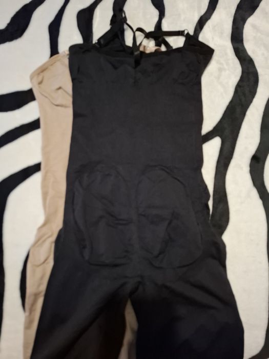 Cinta Macacao modelador preto e camel