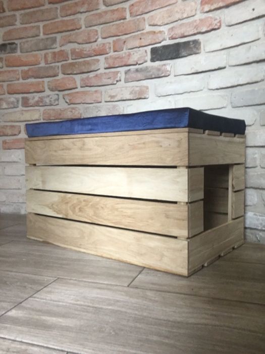 Skrzynia na kuwetę z poduszką ,domek dla kota , legowisko