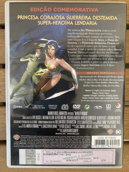 Vendo Filme de Animação original Wonder Woman / Mulher Maravilha