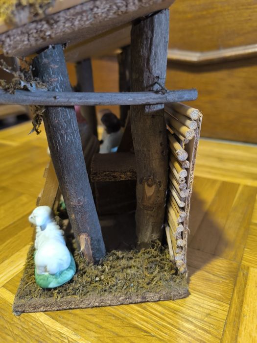 Presepio artesanal em madeira