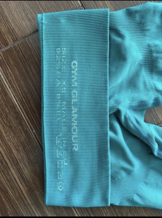 leginsy gym glamour nowe tiffany blue