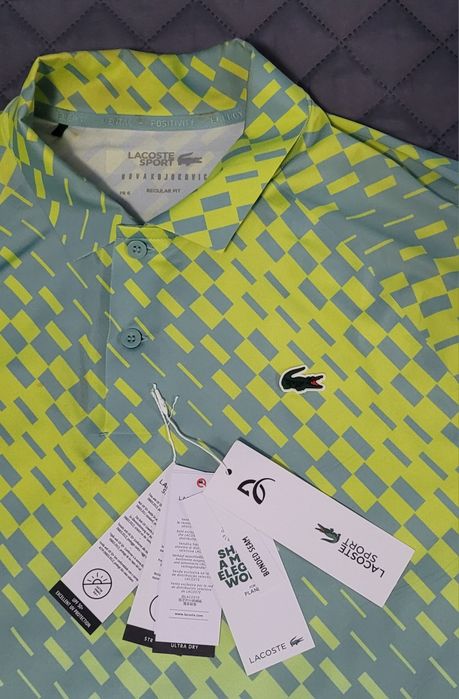 ‼️Koszulka LACOSTE Sport Novak Djokovic Player Edition