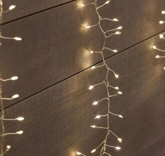 Гірлянда-штора 3х3 м Хвойна лапа світлодіодна 600 LED білий. Гирлянда