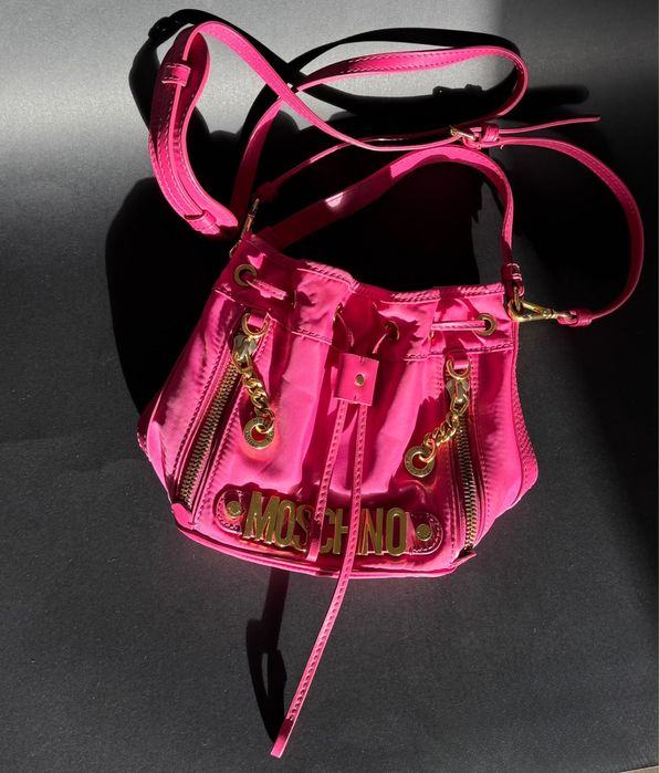 Оригінал! Сумка-мішок Moschino Milano "Made in Heaven" (рожева)